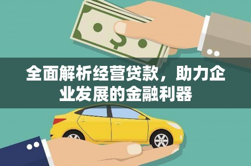 汉南全面解析经营贷款，助力企业发展的金融利器