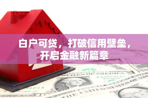 汉南白户可贷，打破信用壁垒，开启金融新篇章