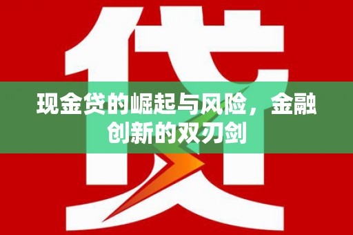汉南现金贷的崛起与风险，金融创新的双刃剑