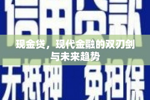 汉南现金贷，现代金融的双刃剑与未来趋势