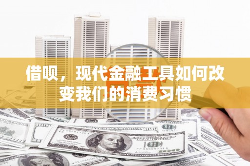 汉南借呗，现代金融工具如何改变我们的消费习惯