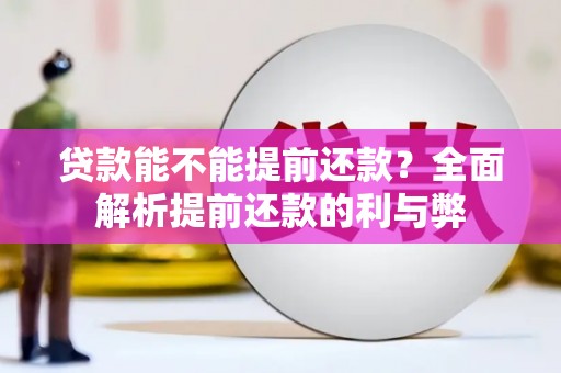 汉南贷款能不能提前还款？全面解析提前还款的利与弊