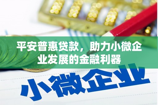 汉南平安普惠贷款，助力小微企业发展的金融利器