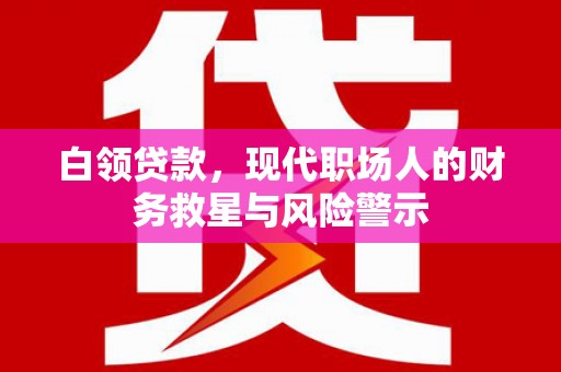 汉南白领贷款，现代职场人的财务救星与风险警示
