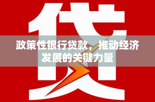 汉南政策性银行贷款，推动经济发展的关键力量