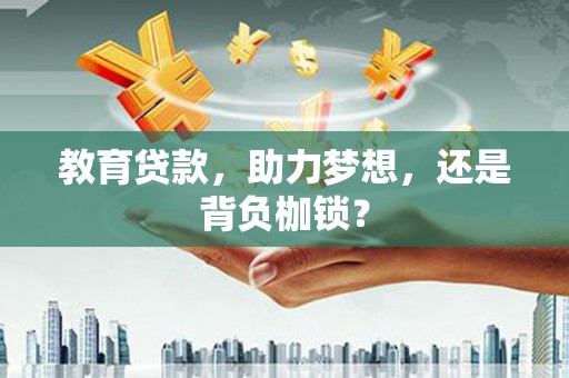 汉南教育贷款，助力梦想，还是背负枷锁？