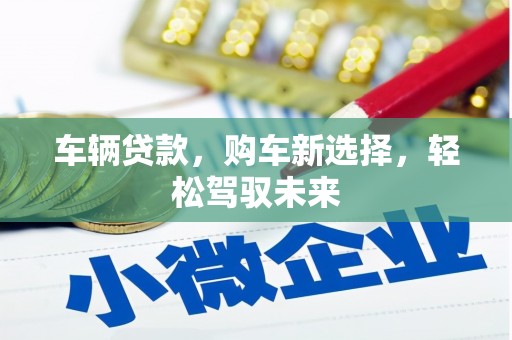 汉南车辆贷款，购车新选择，轻松驾驭未来