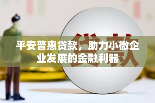 汉南平安普惠贷款，助力小微企业发展的金融利器