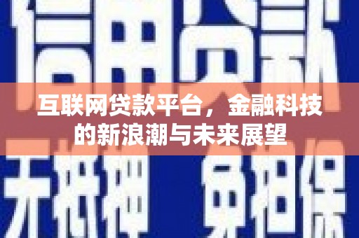 汉南互联网贷款平台，金融科技的新浪潮与未来展望