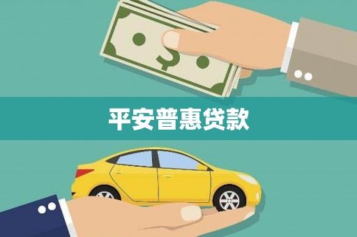 汉南平安普惠贷款
