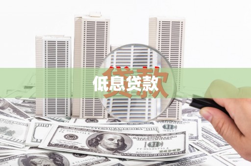 汉南低息贷款