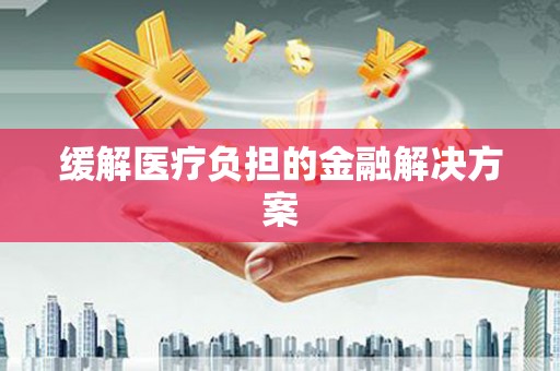汉南缓解医疗负担的金融解决方案
