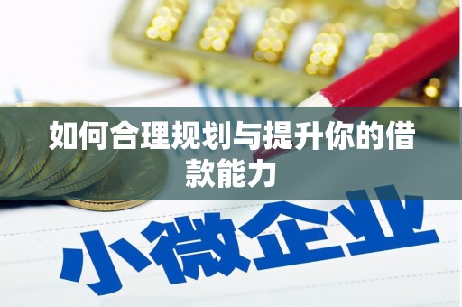 汉南如何合理规划与提升你的借款能力